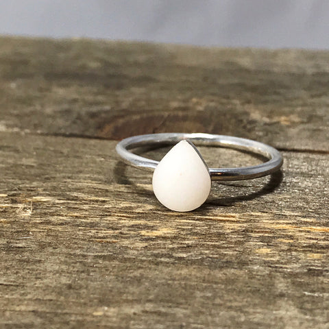 Sterling drop ring