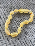 Baltic amber teething anklet